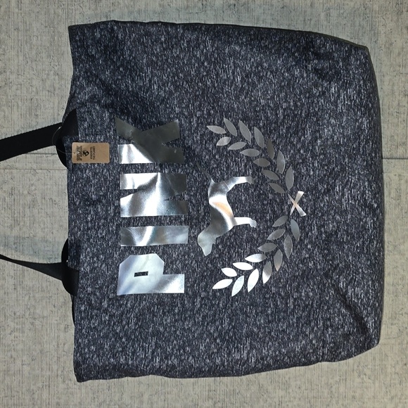 NWT PINK VICTORIA'S SECRET LARGE ZIPPERED TOTE BAG - Picture 2 of 13